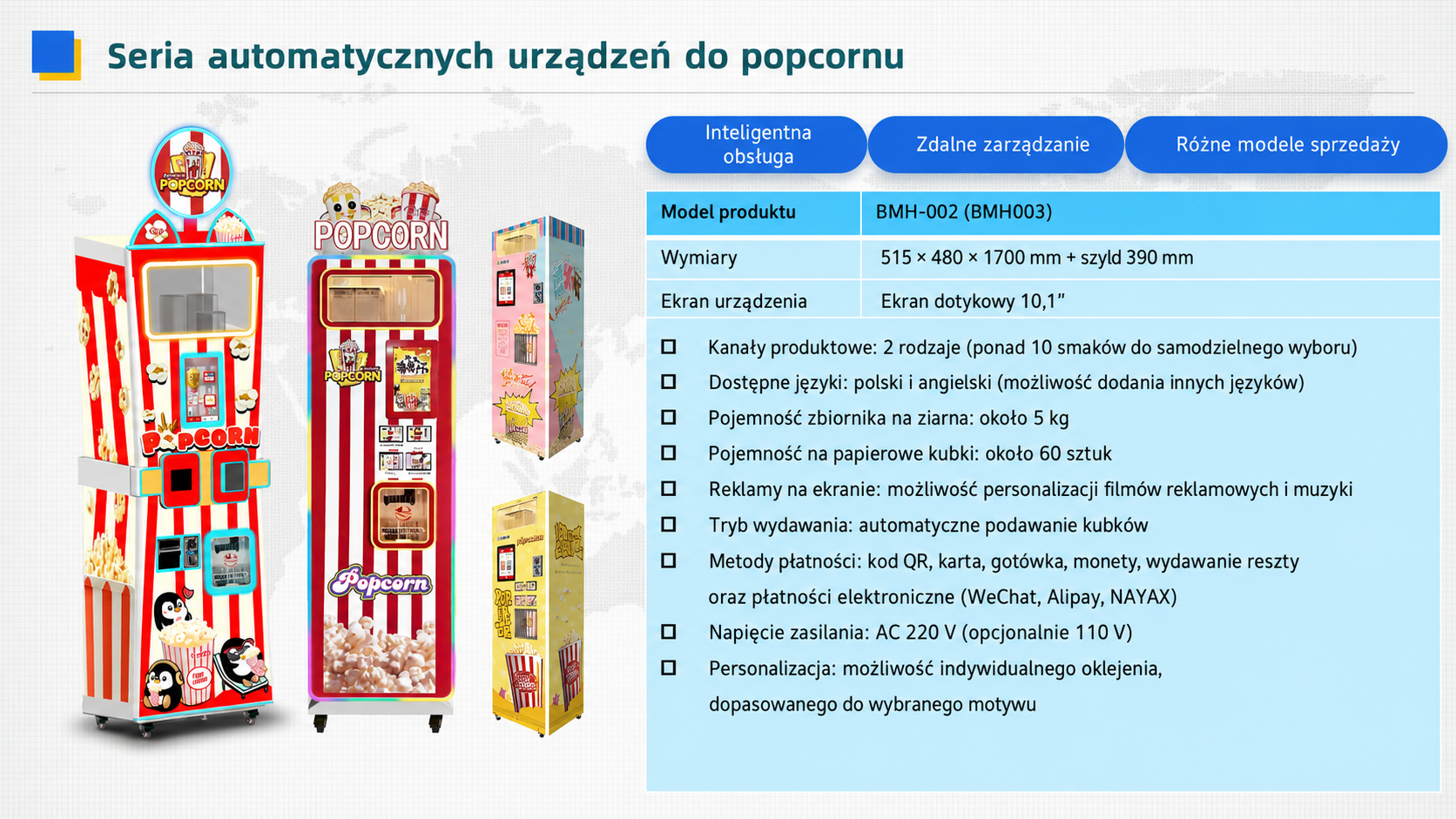 Automaty przygotowujące popcorn